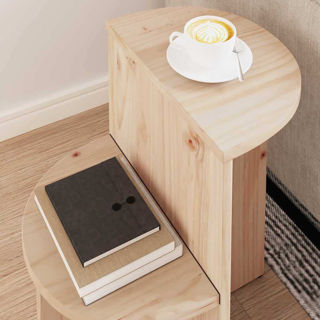 Beistelltisch Natur 50 x 40 x 50 cm Massivholz Kiefer